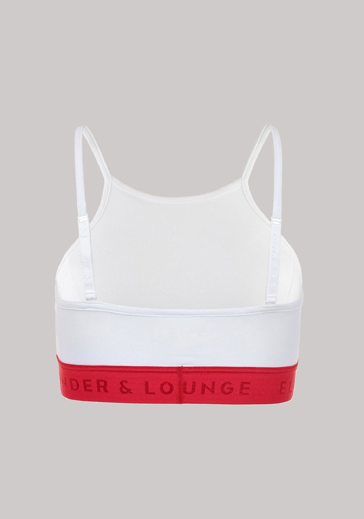 Women bra White-red slimfit