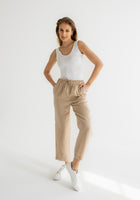 Women linen pants - regular fit