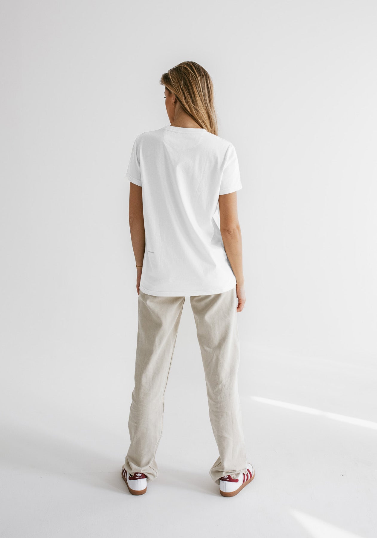 Women koszulka z bawełny organicznej Optical white - ethically made Minimalist - regular