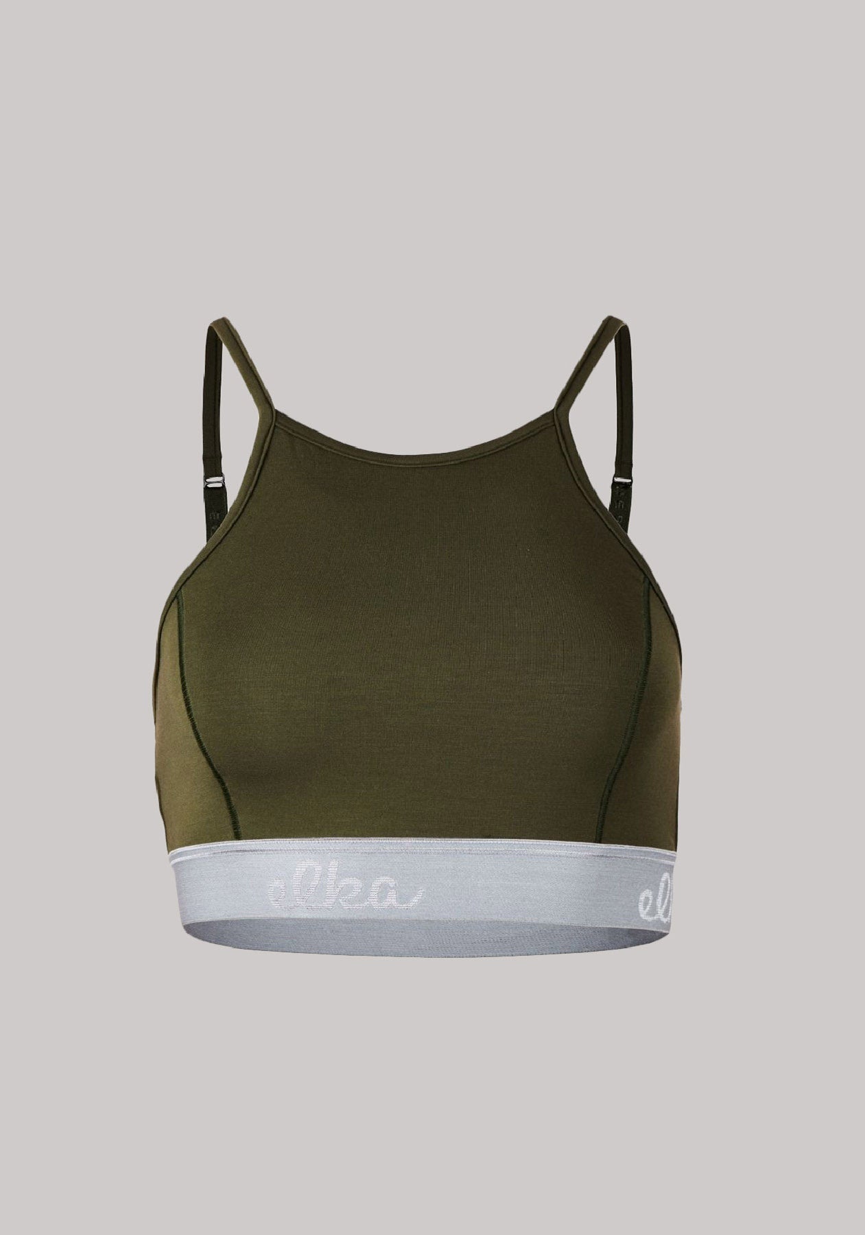 Women bra khaki-gray slimfit